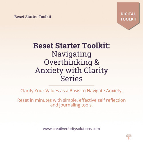 Reset Starter Toolkit: Anxiety & Overthinking for professionals