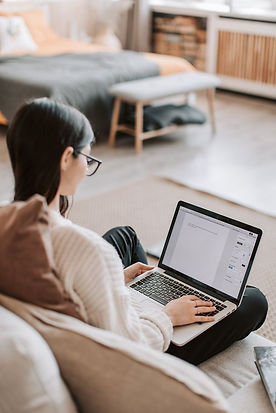woman working on laptop photo by digital topguns