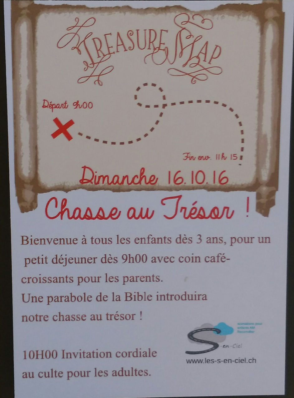 Matinée petit déjeuner et chasse au trésor !