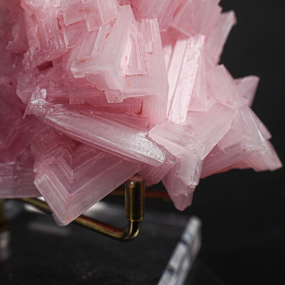 Thumbnail: Pink Halite Cubic Cluster