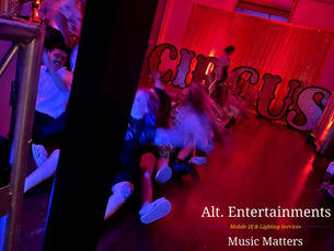 Guests dancing joyfully at a wedding disco at Garthmyl Hall, Montgomery, Wales. The photo, taken by Alt. Entertainments, features a lively dance floor with vibrant lighting and elegant venue décor, showcasing the dynamic atmosphere created by their Mobile DJ, Wedding DJ, Indie DJ, and Alternative DJ services.