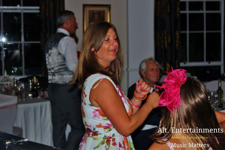 Guests dancing gracefully at a wedding celebration in Brocton Hall, Staffordshire, captured by Alt. Entertainments, specialists in Mobile DJ, Disco & Events.