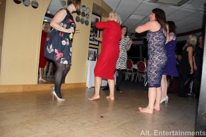 Energetic dancers light up the Girls Night event at The Ramada (Now the Holiday Inn), Cannock. Photo by Alt. Entertainments.