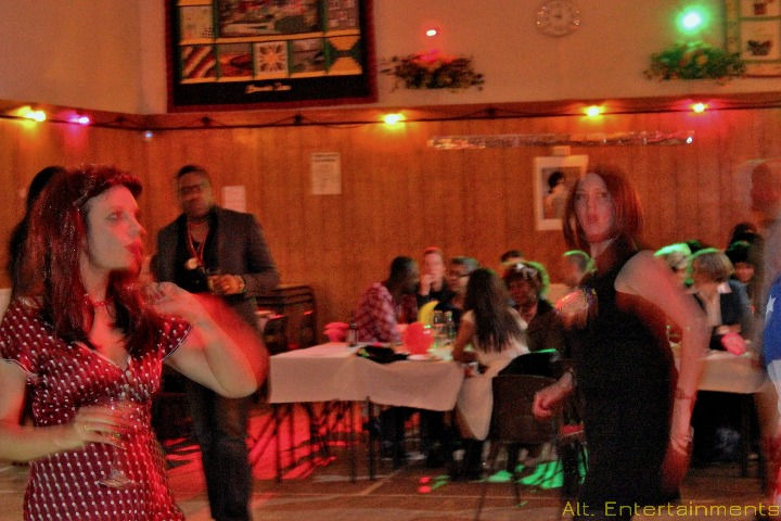 A lively crowd dances to indie music at Brewood Jubilee Hall in Staffordshire, captured by Alt. Entertainments Mobile DJ, Disco & Events.