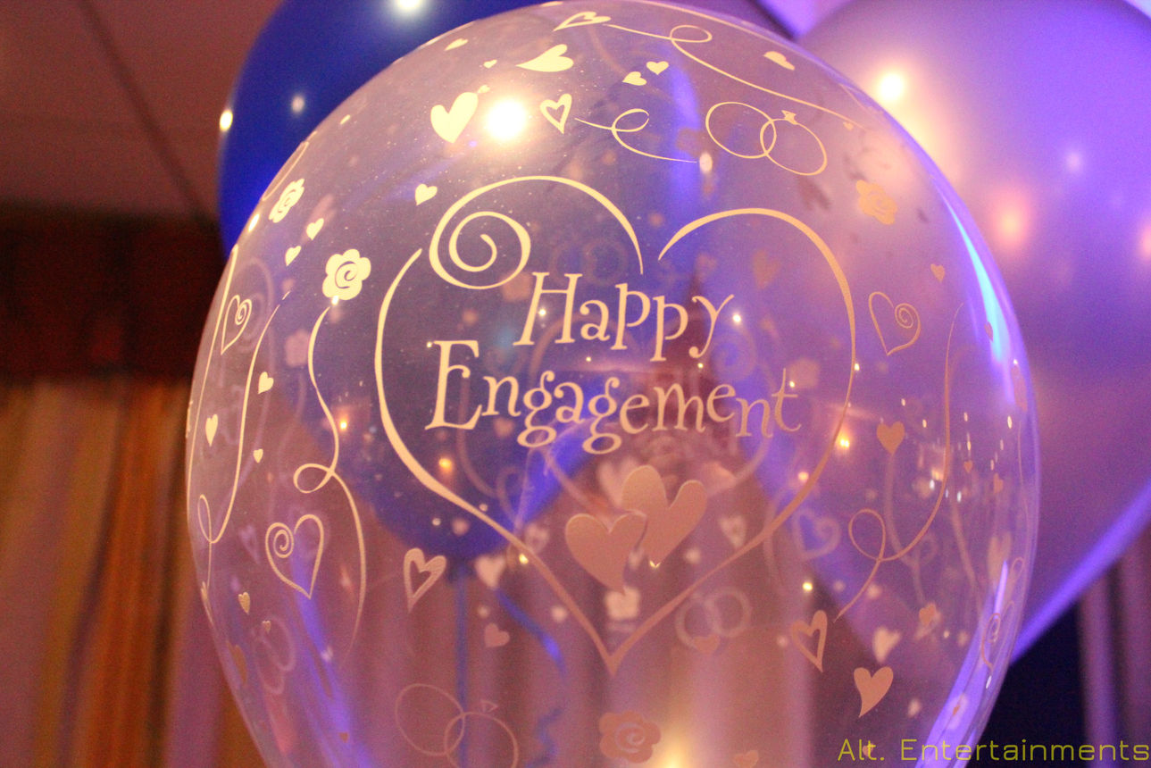 Colorful balloons adorn the venue at Kidderminster Victoria Cricket Club, Worcestershire, capturing the spirit of celebration. Photo by Alt Entertainments, Mobile DJ, Disco & Events.