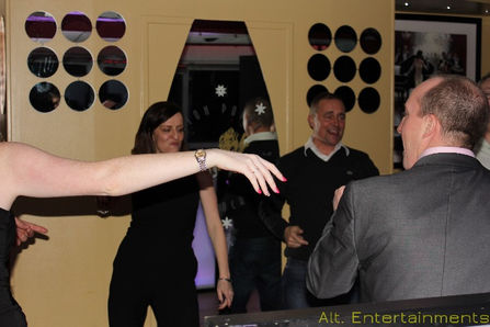 A lively gathering of dancers at The Sky Bar, previously known as The Ramada and now a Holiday Inn in Cannock, captured by Alt. Entertainments, a Mobile DJ, Disco & Events Company.