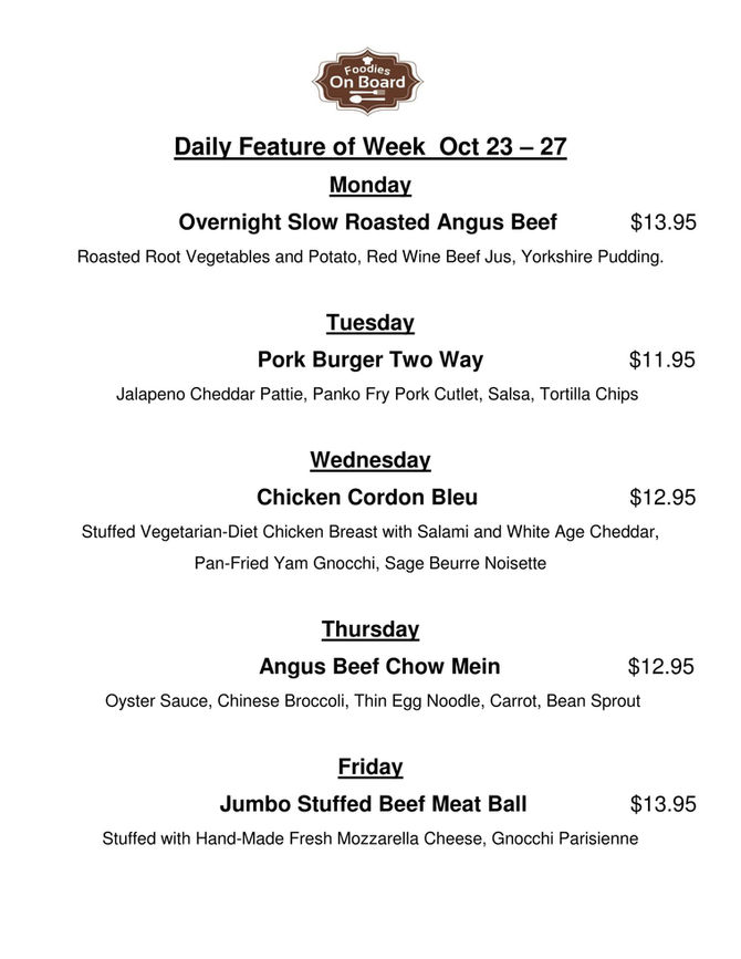 Daily Feature of Week Oct 23-27