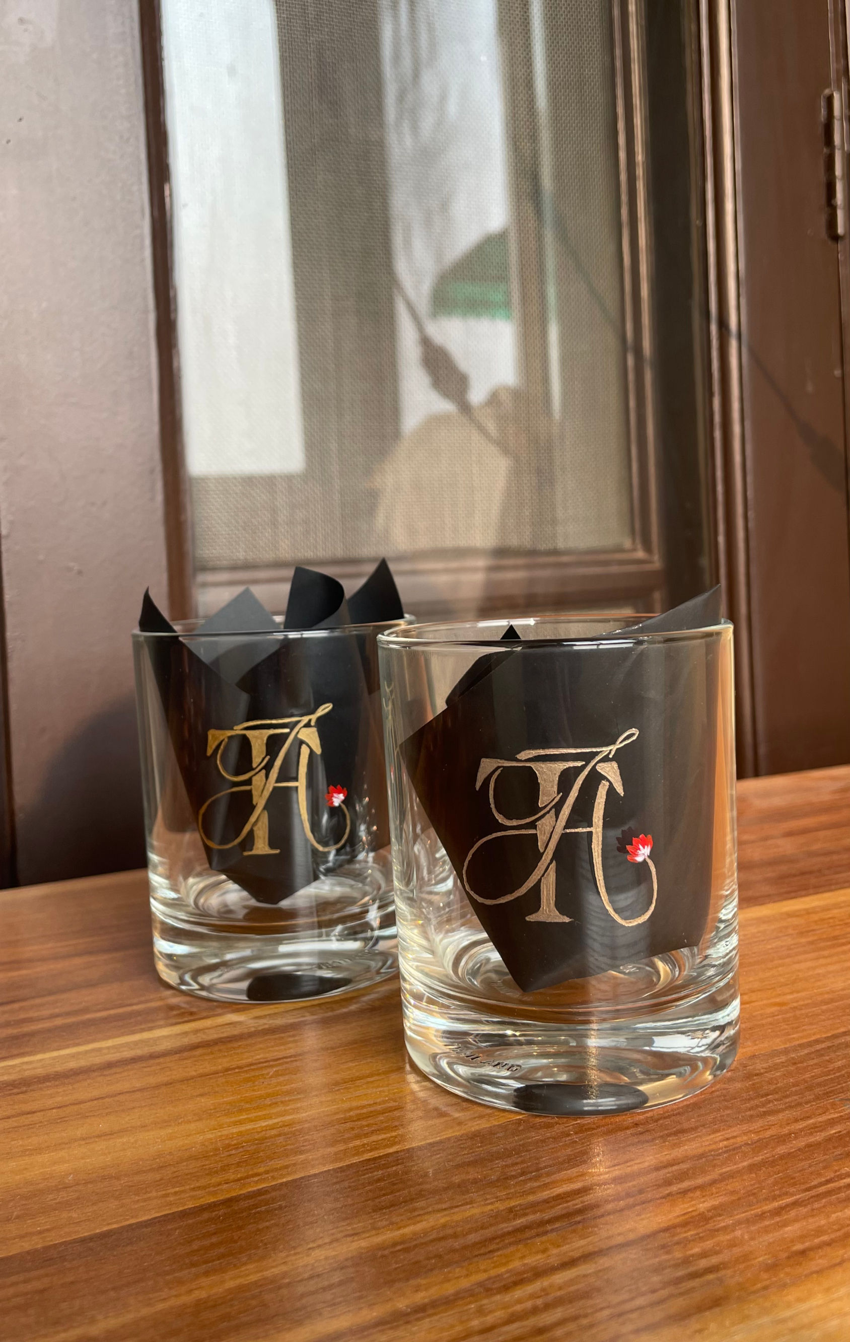 Personalised logo whiskey glass
