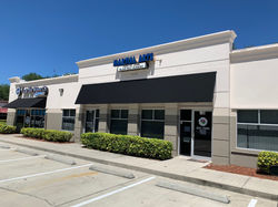 St. Johns black awning