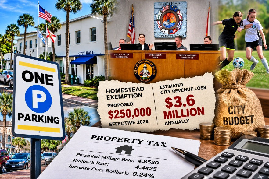 City Weighs Higher Property Tax Rate After Fernandina Beach Rejects Paid Parking