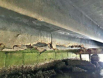 Inspection of Brett's supporting beams in 2020