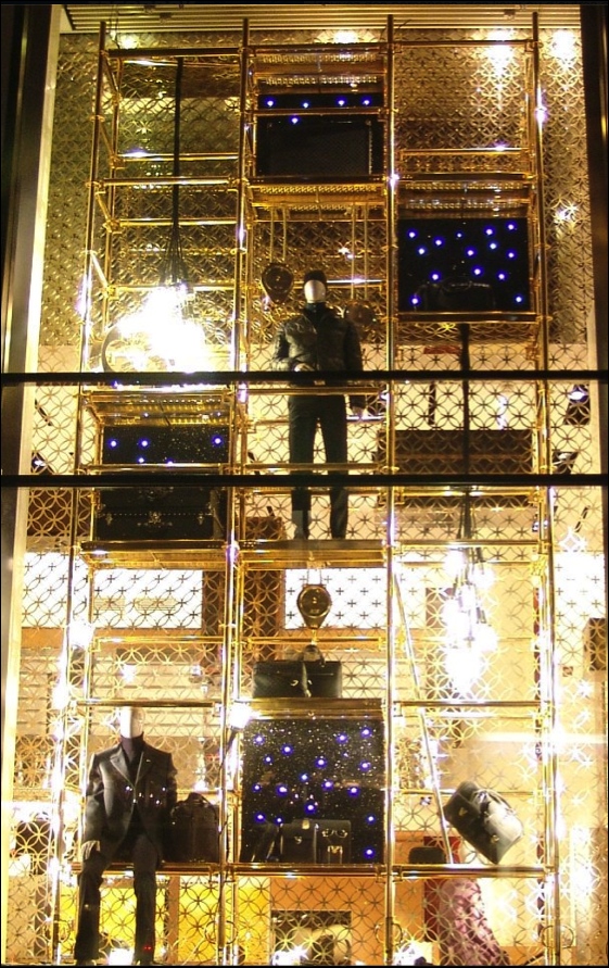décoration de vitrine lumineuse