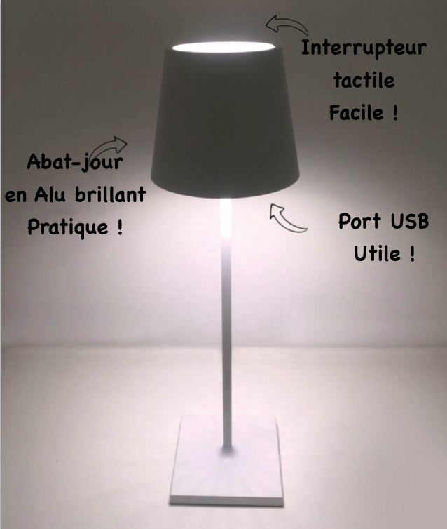 Lampe De Table Sans Fil A Led Rechargeable