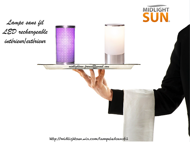Midlightsun Lampe Sans Fil A Led Rechargeable Design Interieur Exterieur Pour Les Professionnels