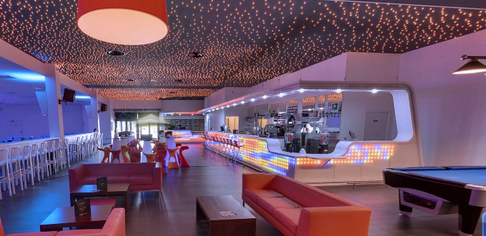 ciel étoilé pour un bowling