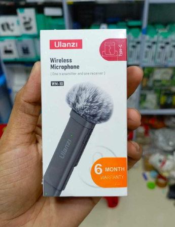 WM-10 Wireless Lavalier Microphone | Clear Sound | Long Range |Best for Vloggin