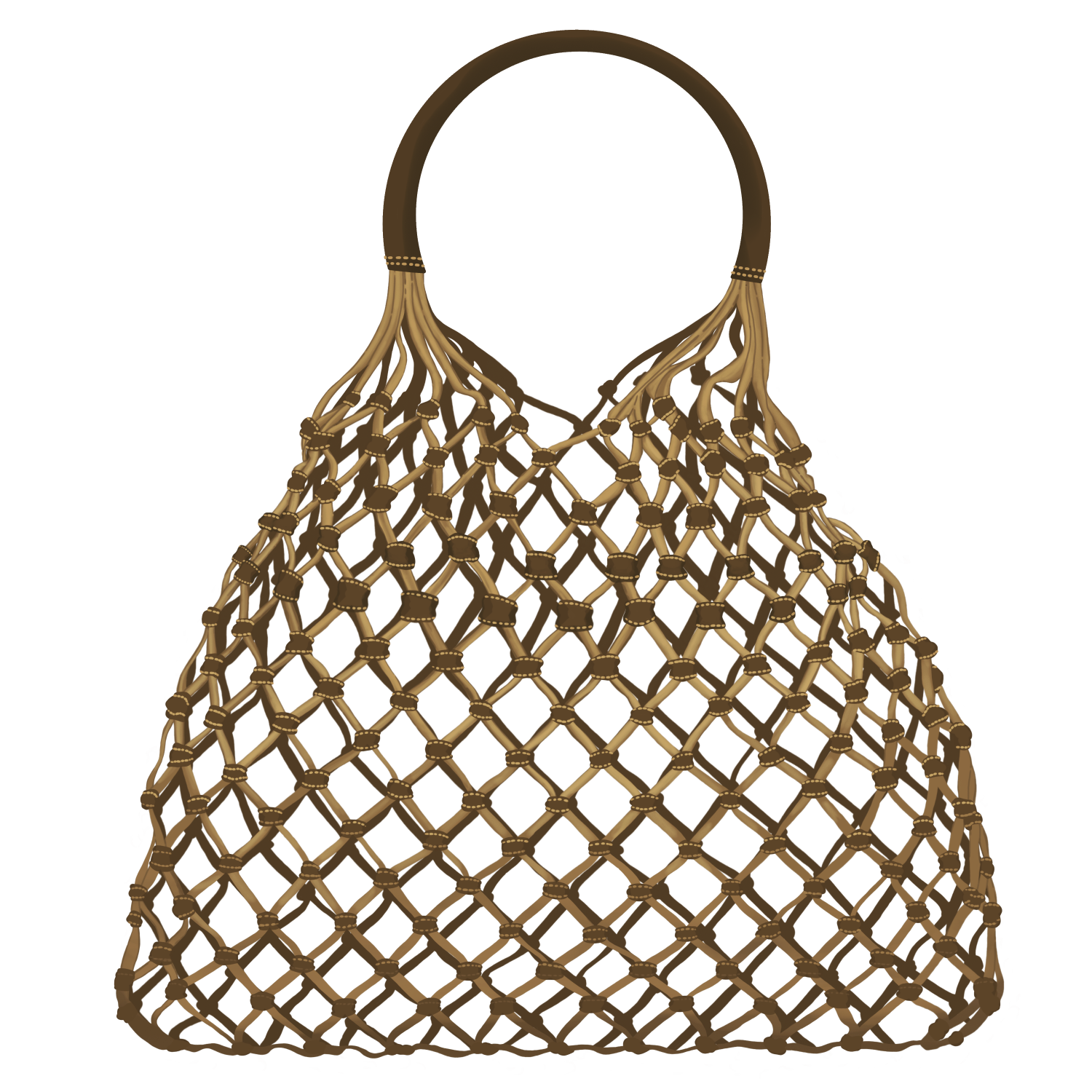 Sac Fishnet Cuir
