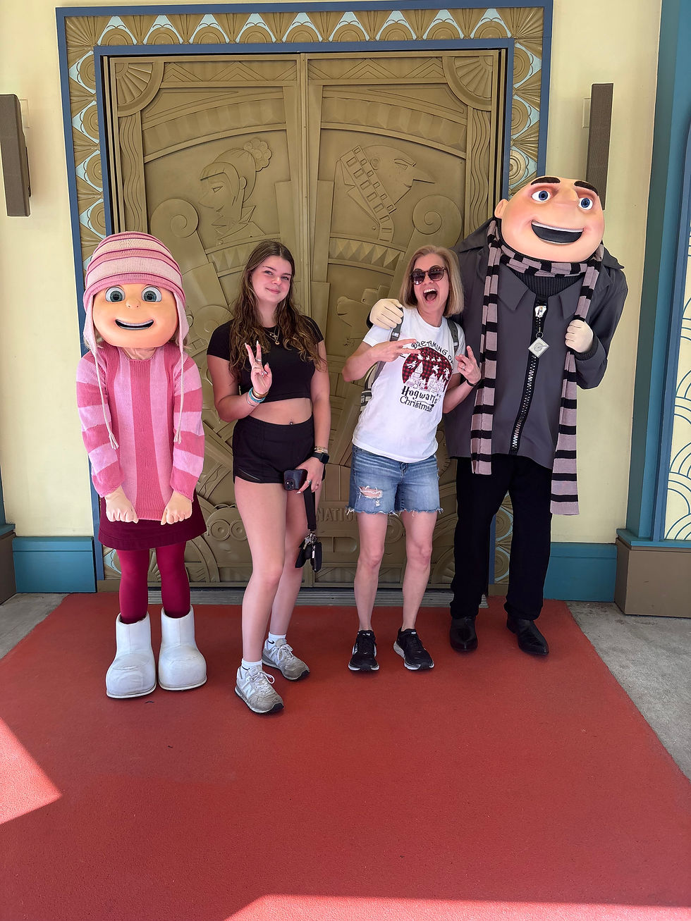 Amy Brown of Stay Well Travel Planning with her family at Universal Orlando Resort