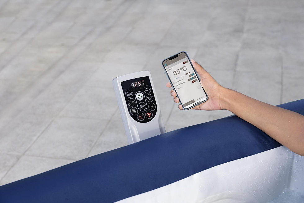 Miniatura: Idromassaggio Bestway gonfiabile Hawaii Lay-Z-Spa AirJet 4-6 persone quadrato