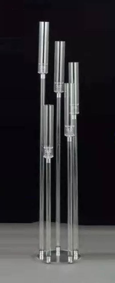 Thumbnail: 5 Arm Floor Acrylic Candelabra