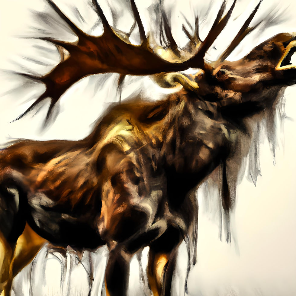 Moose giclee wall art
