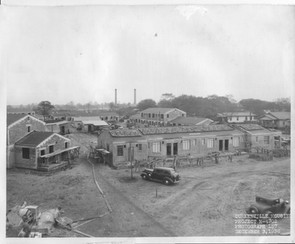 Photo of construction on Durkeeville Housing Project in Jacksonville, Florida. Year 1936