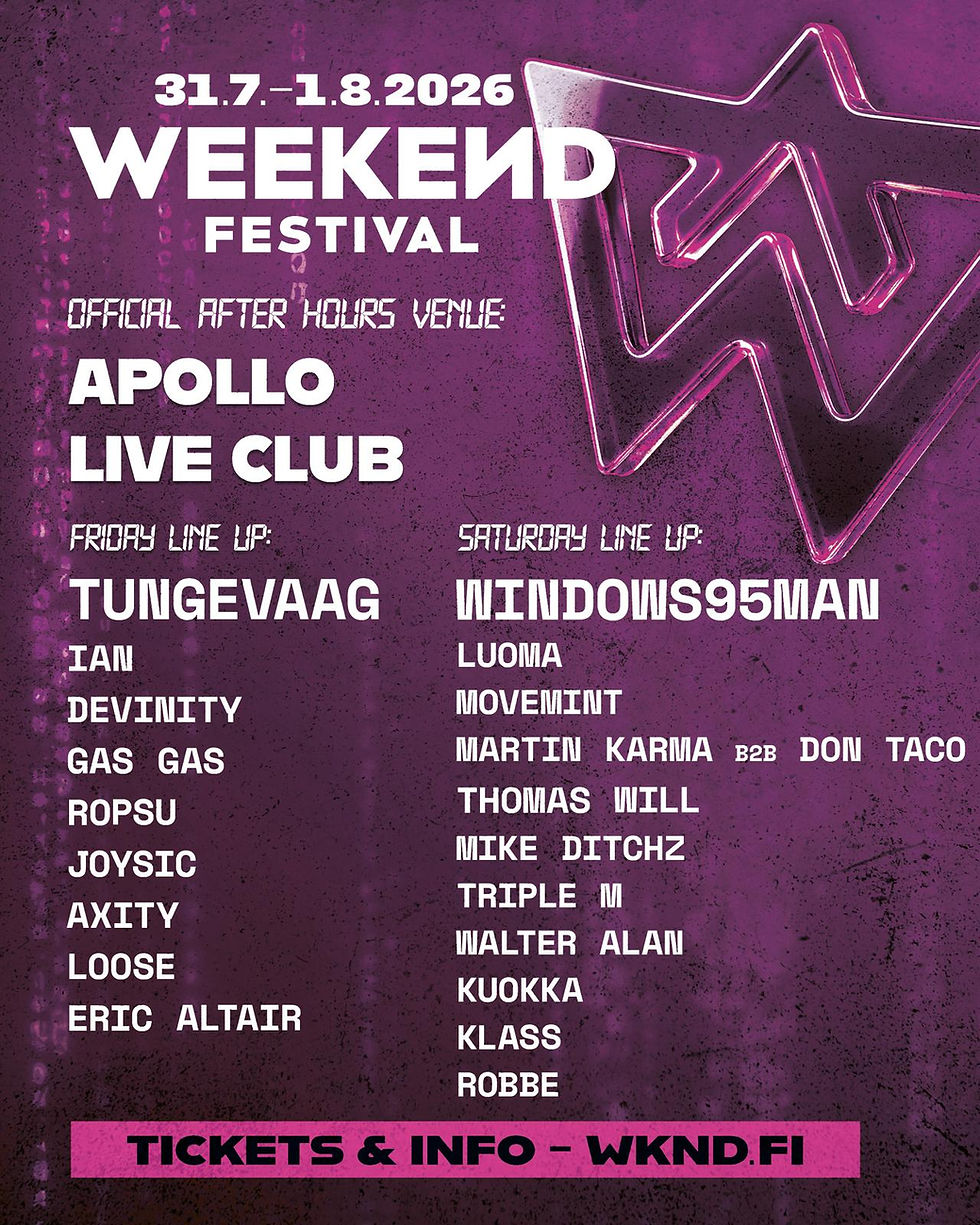 PAST: Weekend After Party / Apollo 1.8.