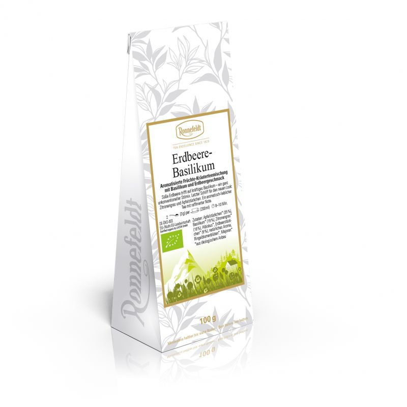 Teeverpackung Erdbeere Basilikum Ronnefeldt