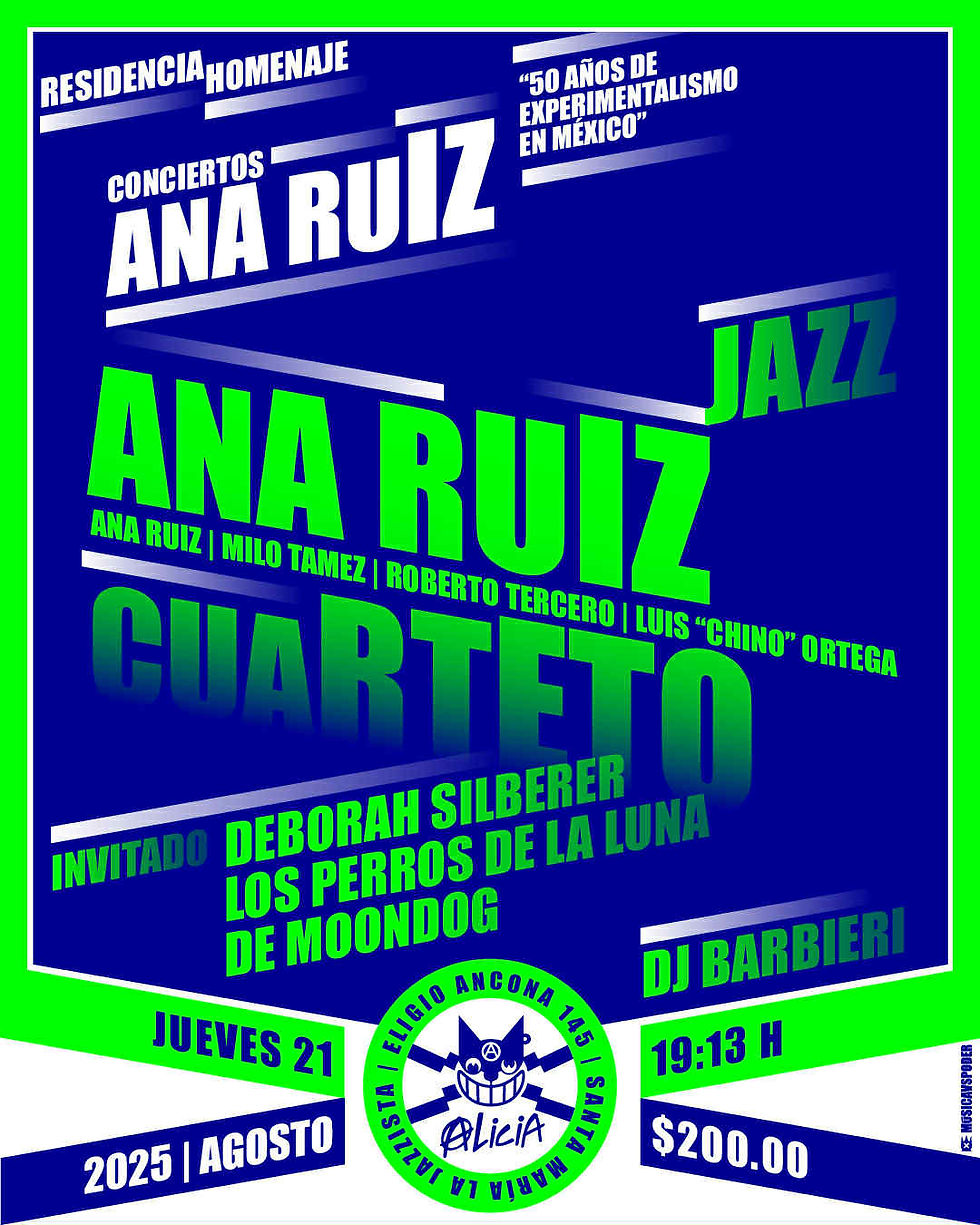 Residencia-Homenaje a Ana Ruiz. 50 años de experimentalismo en México. Segunda fecha