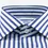 Thumbnail: MEDIUM STRIPED SHIRT, WHITE DARK BLUE, 100% EGYPTIAN COTTON - CAM 167-23