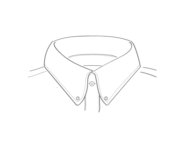 icona colletto button down per camicia
