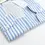 Thumbnail: MEDIUM STRIPE WHITE AND SKY BLUE, 100% EGYPTIAN COTTON - CAM 169-23