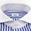 Thumbnail: LIGHT BLUE WHITE MEDIUM STRIPE SHIRT 100% EGYPTIAN COTTON - CAM 41-21