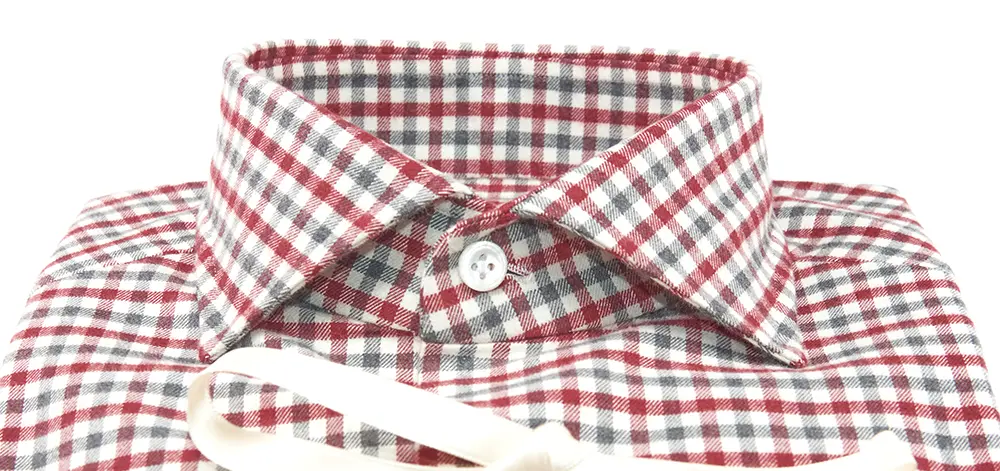 SHIRT IN FLANNELETTE Wool Prince of Wales Total By Hand - CAM 800-23