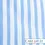 Thumbnail: MEDIUM STRIPE WHITE AND SKY BLUE, 100% EGYPTIAN COTTON - CAM 169-23