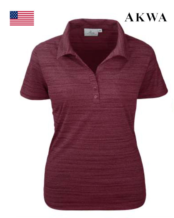 Thumbnail: 380-TSJ Ladies' Tiger Stripe Jersey Y-Placket Polo