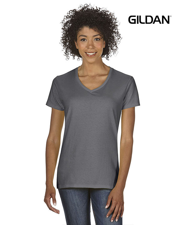 Thumbnail: G500VL Gildan Ladies' Heavy Cotton™ V-Neck T-Shirt