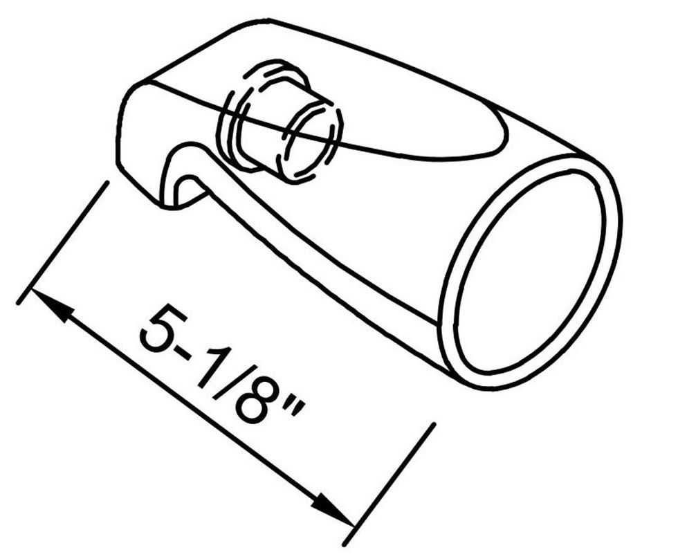 Miniature : Bec de bain 1/2″ FPT au nez