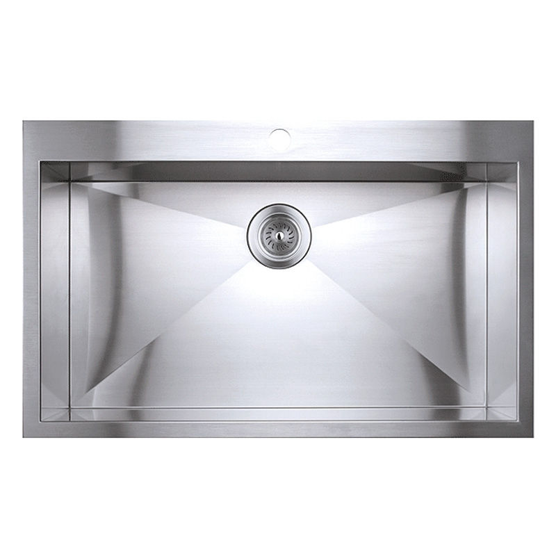 Rubi Syrah Évier simple cuve à coins carrés