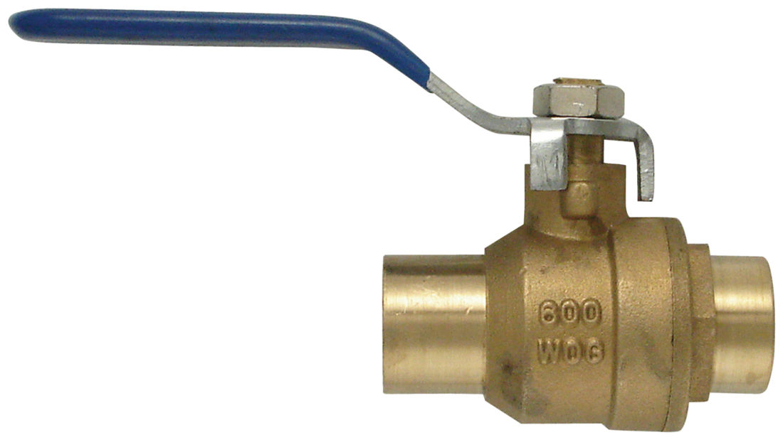 Valve bille laiton sans drain 3/4