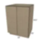 Thumbnail: Base Cabinet - Full Height Door-36"W x 34-1/2"H x 24"D - 2D, 1S