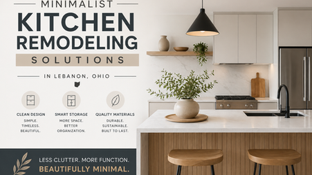Minimalist Kitchen Remodeling Solutions in Lebanon Ohio