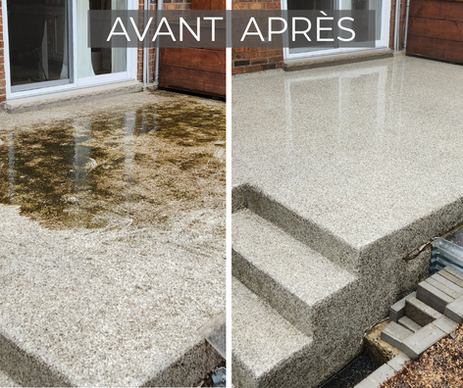 nettoyage dalle béton epoxy Québec