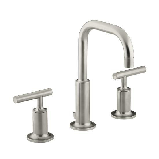 Kohler Purist Widespread Lavatory Faucet With Low Gooseneck SpouT