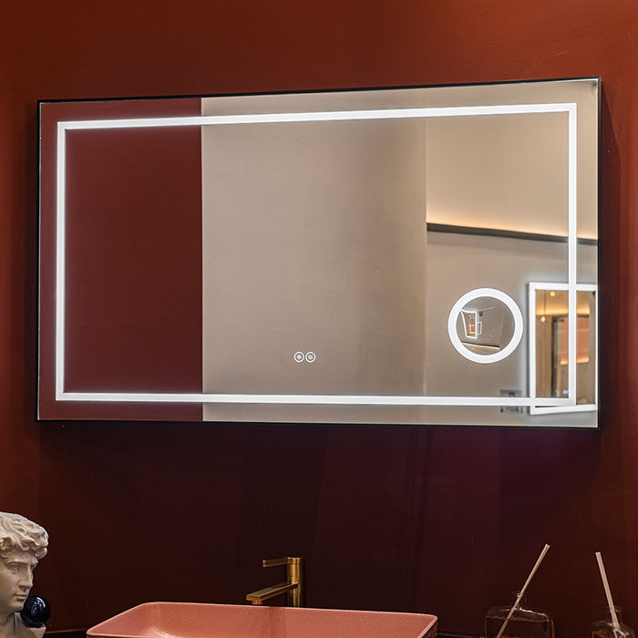 Thumbnail: 48"LED Bathroom Mirror/Dress Mirror with Touch Button, Magnifier, Anti Fog, Dimm