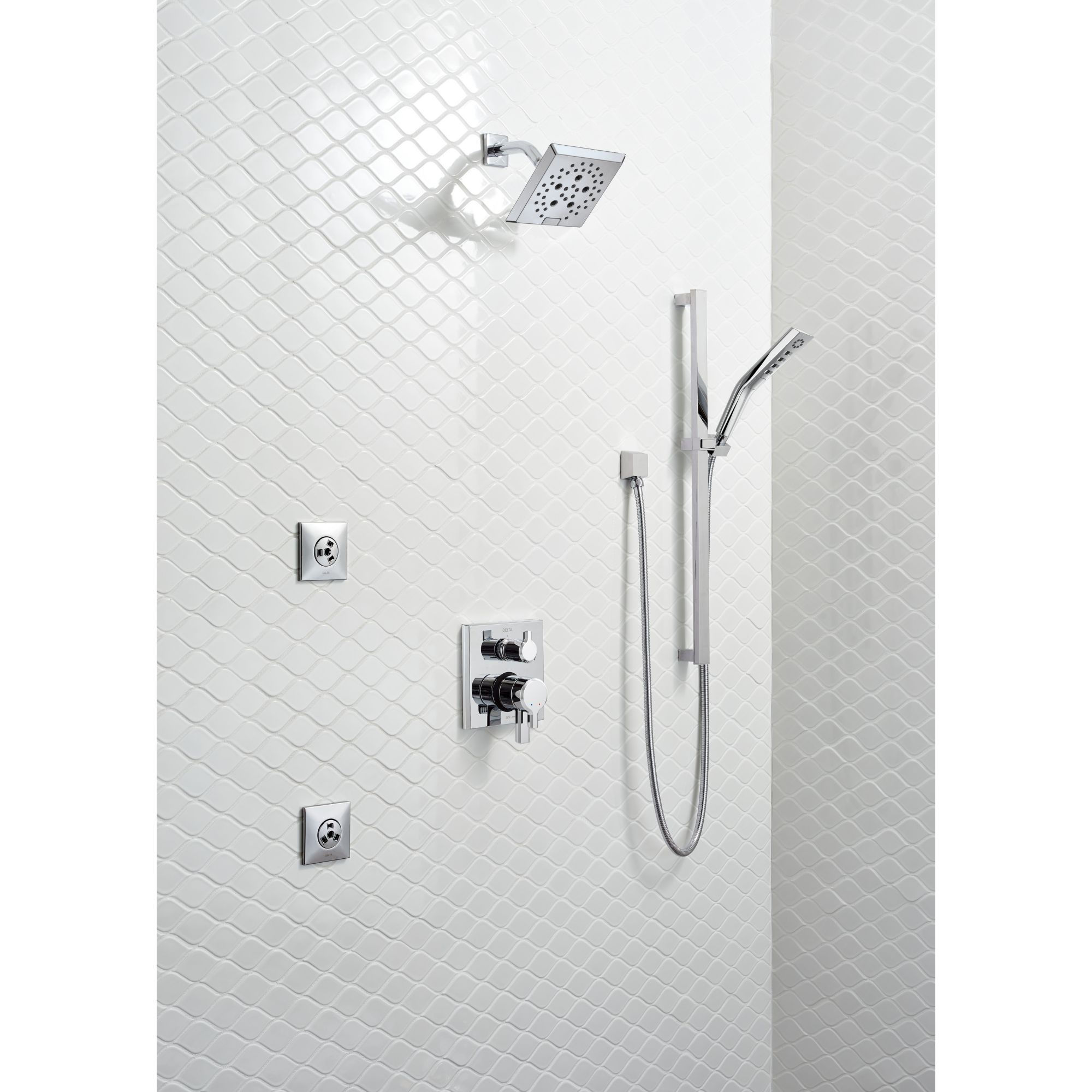 PIVOTAL 2-Handle Monitor 17 Series Valve Trim with 6-Setting Diverter