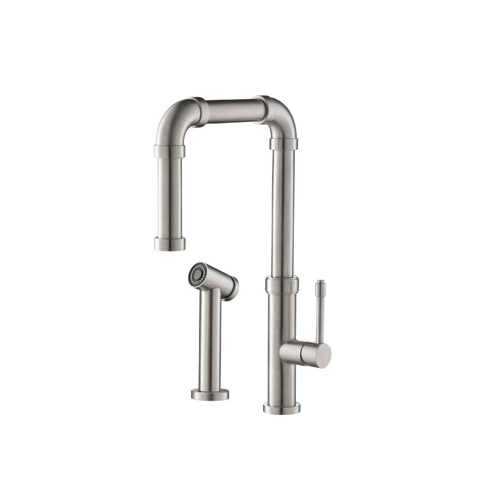 ISENBERG – Tanz – Stainless Steel Kitchen Faucet With Side Sprayer