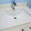 Thumbnail: 30" European Style White Bathroom Vanity with Stone Top