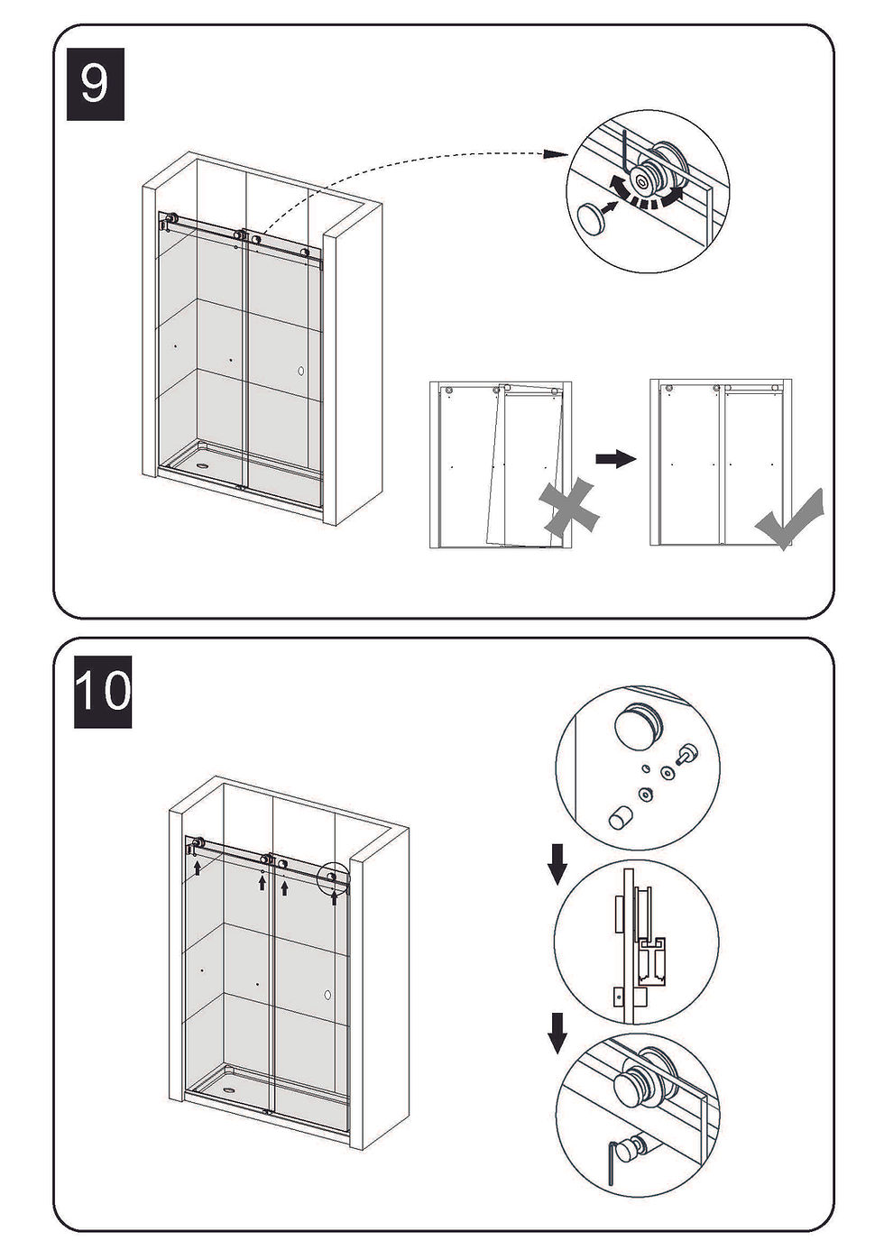 Thumbnail: LUXURY BATH 60" - Chrome - 10mm Double Sliding Shower Door