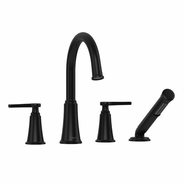 Riobel Momenti 4-Hole Deck Mount Tub Filler With C-Spout